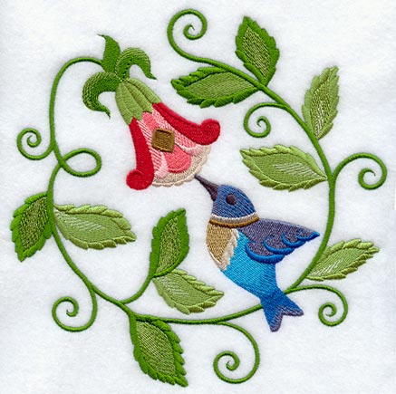 Jacobean Hummingbird Circle