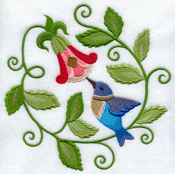 Jacobean Hummingbird Circle