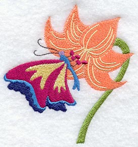 Butterfly on Flower 3