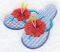 Hibiscus Flip Flops