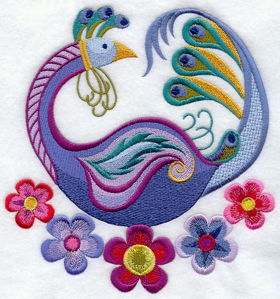 Jacobean Peacock Circle