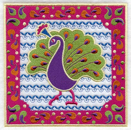 India Peacock Square
