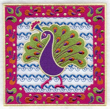 India Peacock Square
