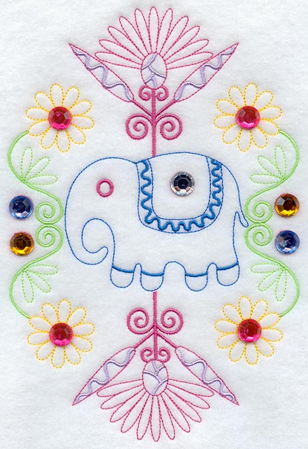 Kashmir Elephant Oval (Crystals)