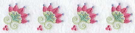 Jacobean Floral Border