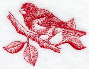 Rose-Breasted Grosbeak (Toile)