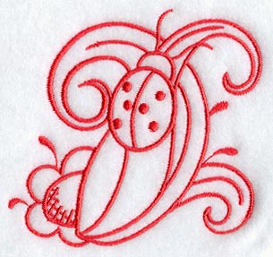 Wispy Ladybug and Flower