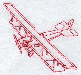 Bi-Plane (Redwork)
