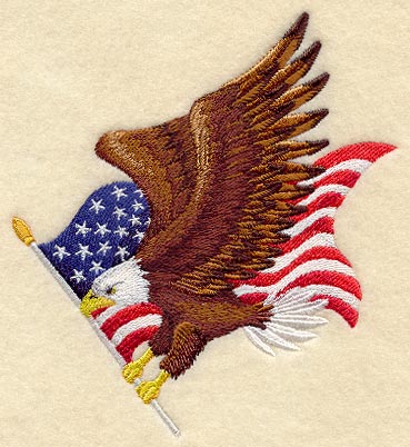 Flying Eagle and US Flag