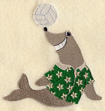 Seal in Hawaiian Shirt