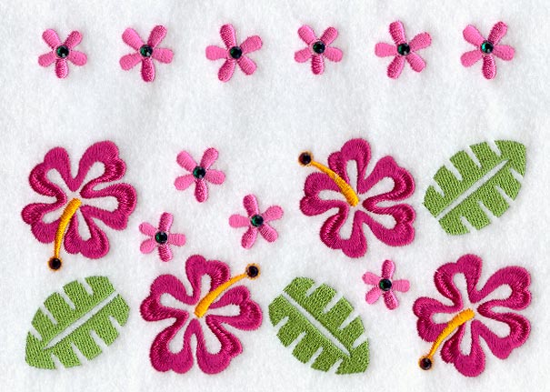 Hibiscus Rectangle (Crystals)