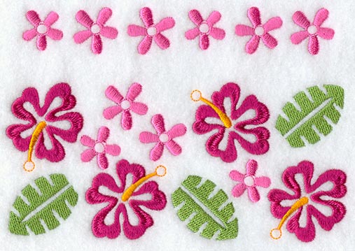 Hibiscus Rectangle (Crystals)