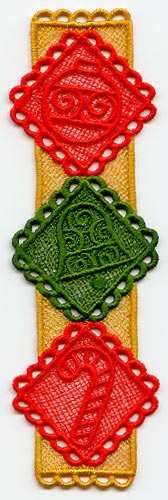 Christmas Medley Bookmark (Lace)
