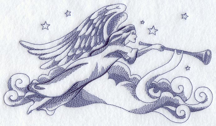 Angel and Trumpet (Toile)