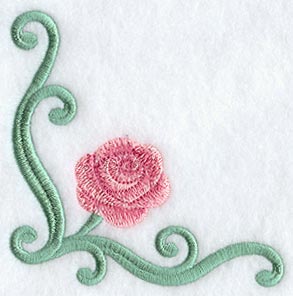Rose Swirl Corner