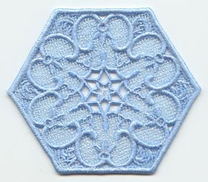 Leafy Vines Hexagon - Lg (Lace)