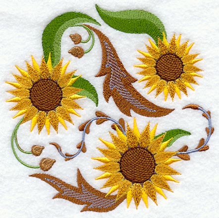 Sunflower Circle (Jacobean)