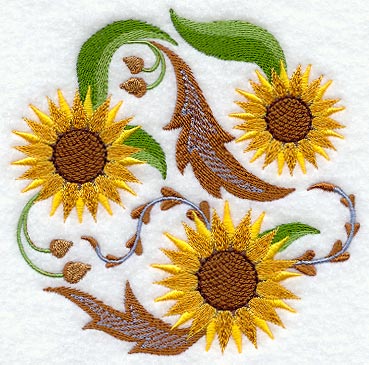 Sunflower Circle (Jacobean)