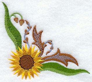 Sunflower Corner (Jacobean)