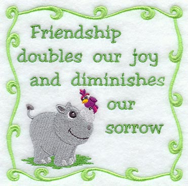 Friendship Doubles Our Joy