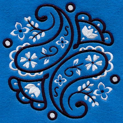 Bandana Paisley Circle