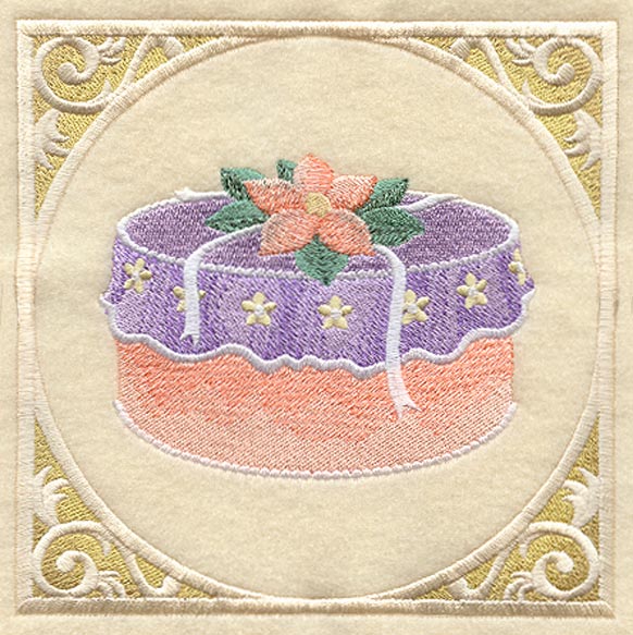 Victorian Hat Box with Frame