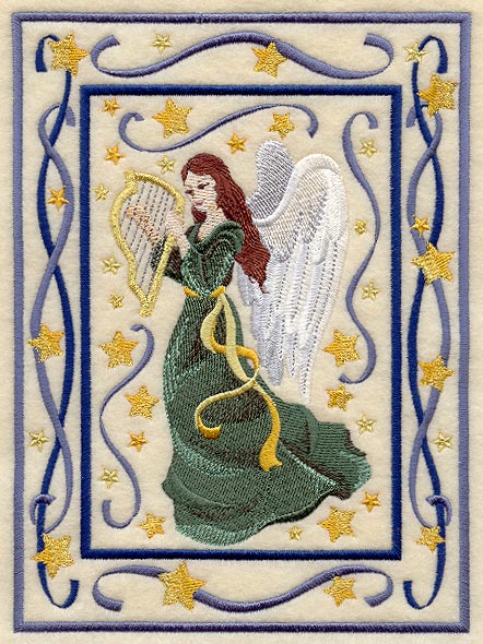 Victorian Angel with Harp