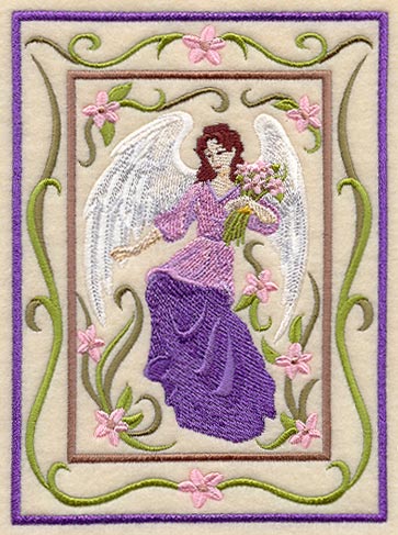Victorian Angel with Flowers