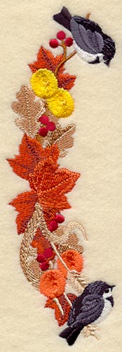 Autumn Chickadees Spray - Lg