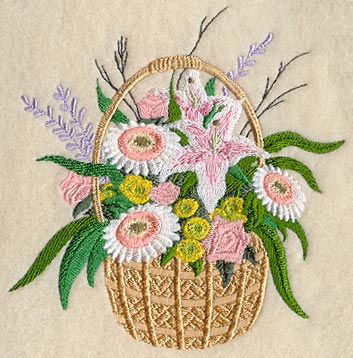 Seasons Floral Basket - Spring
