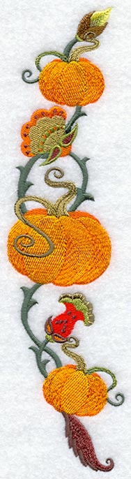 Jacobean Pumpkin Spray - Lg Mirror