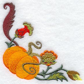 Jacobean Pumpkin Corner