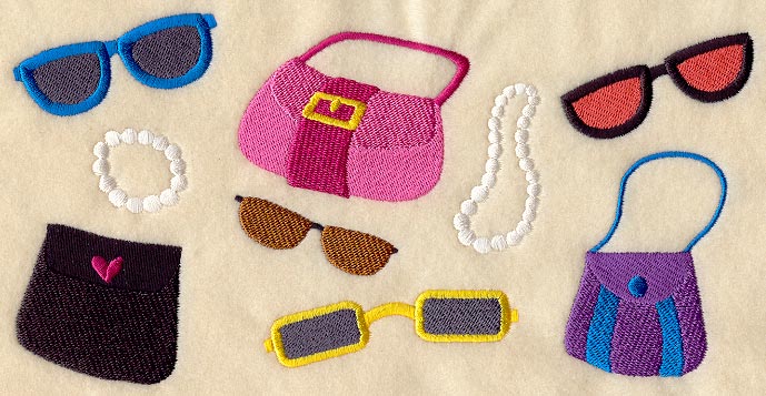 Sunglasses and Purses Rectangle