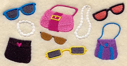 Sunglasses and Purses Rectangle