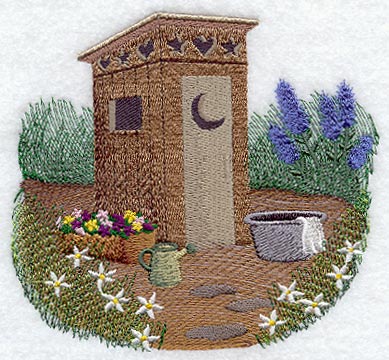Flowers and Outhouse (Day)