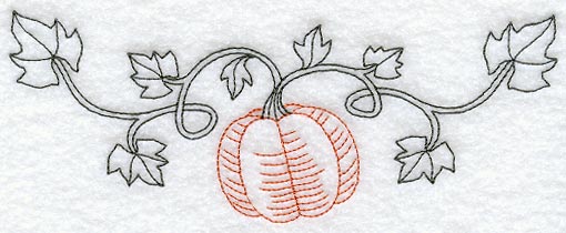 Pumpkin Spray (Redwork)