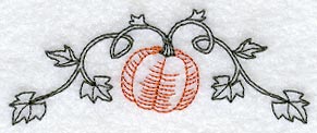 Pumpkin Arch (Redwork)