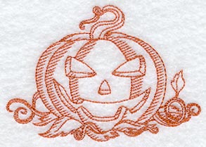 Jack-o-Lantern (Redwork)