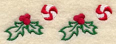 Candy Cane Christmas Border