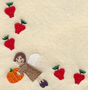 Apple-Dappled Harvest Angel Corner