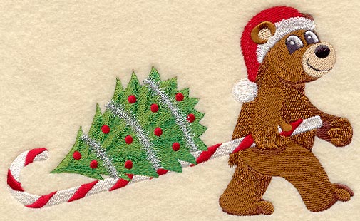 Candy Cane Critter - Bobby Bear