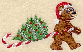 Candy Cane Critter - Bobby Bear