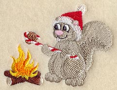 Candy Cane Critter - Fireside Squirrel