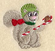 Candy Cane Critter - Fireside Squirrel