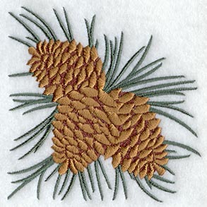 Winter Wonderland Pine Cone Cluster