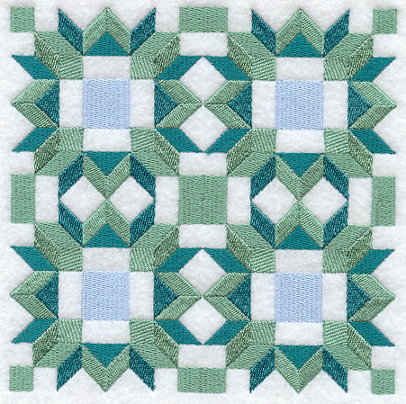 Friendship Star Quilt Block - 4 Block - Lg