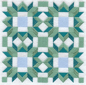 Friendship Star Quilt Block - 4 Block - Lg