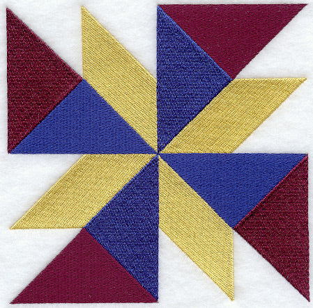 Twisted Star Quilt Block - Lg