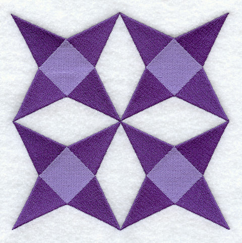 Amethyst Quilt Block - 4 Block - Lg