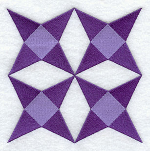 Amethyst Quilt Block - 4 Block - Lg